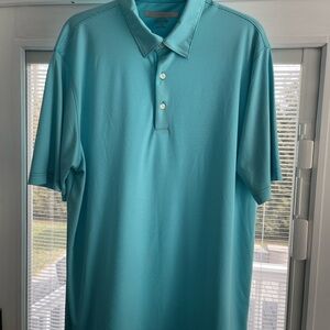 Greg Norman Play Dry Performance Polo – Men’s Size L, Light Blue